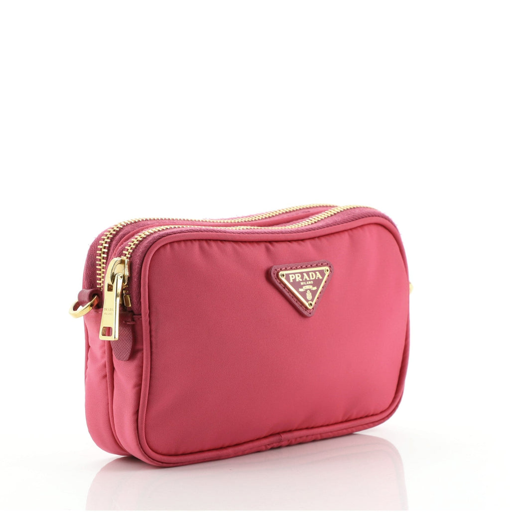 Double Zip Camera Bag Tessuto Mini