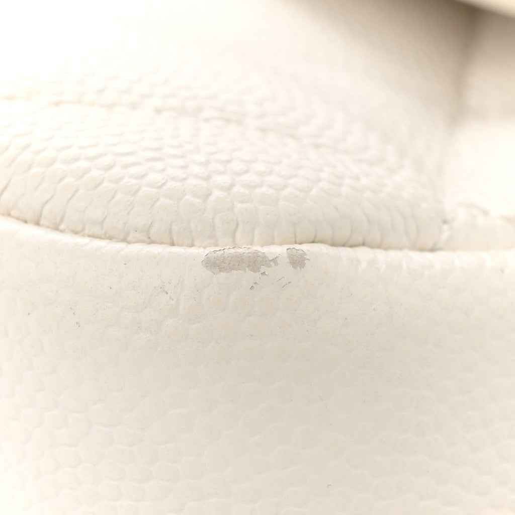 Caviar Quilted Mini CC You Flap White