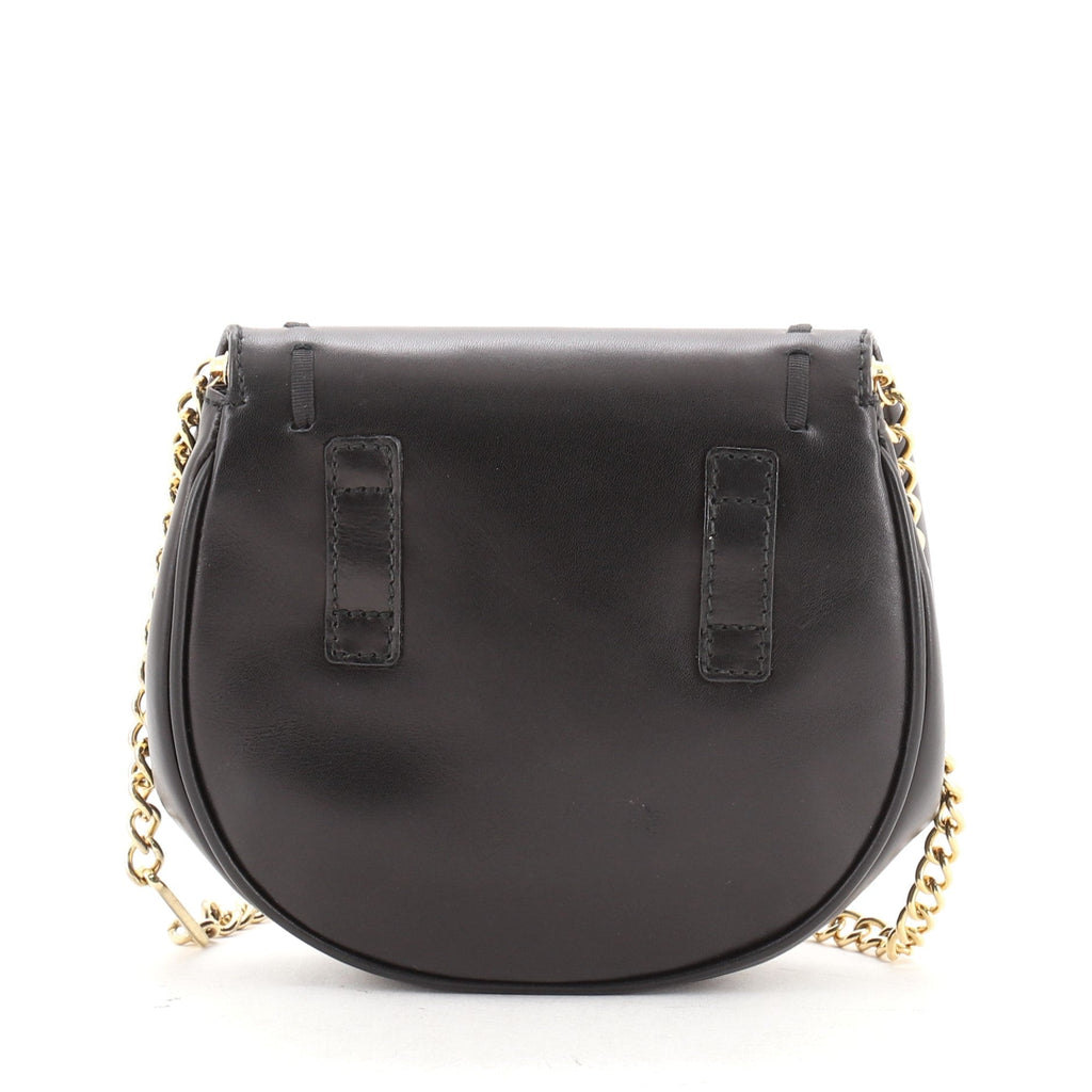Vintage Convertible Chain Saddle Bag Leather Mini