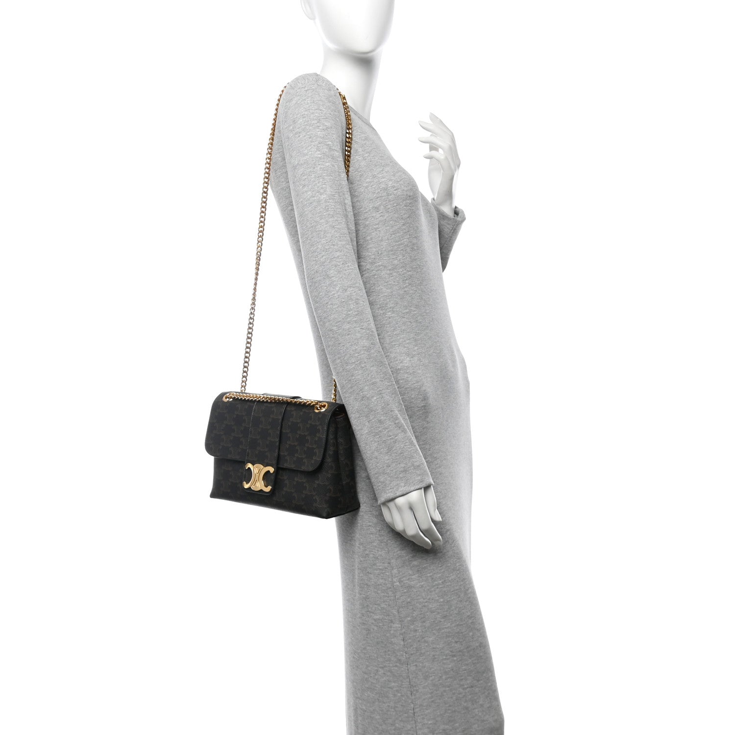Triomphe Canvas Medium Victoire Tan