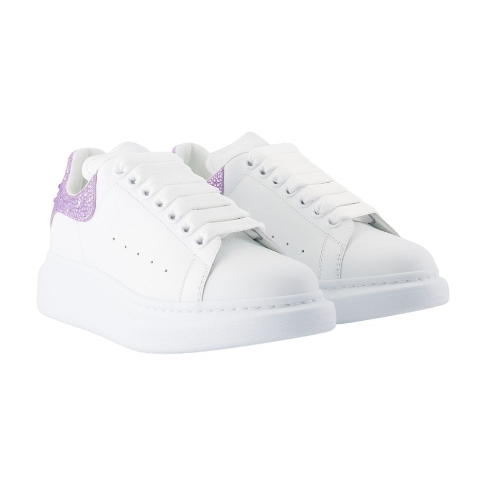 Women's Oversized Sneakers - Alexander McQueen - Leather - Purple