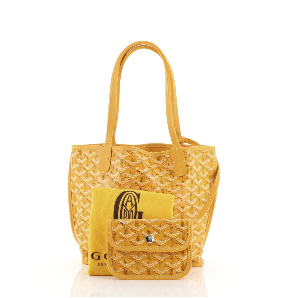 Anjou Reversible Tote Coated Canvas Mini