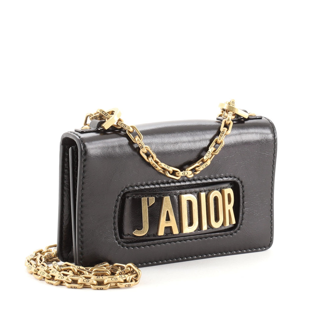 J'adior Flap Bag Leather Mini