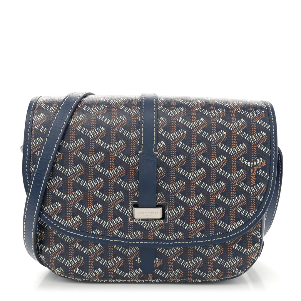 Goyardine Belvedere II PM Messenger Bag Navy