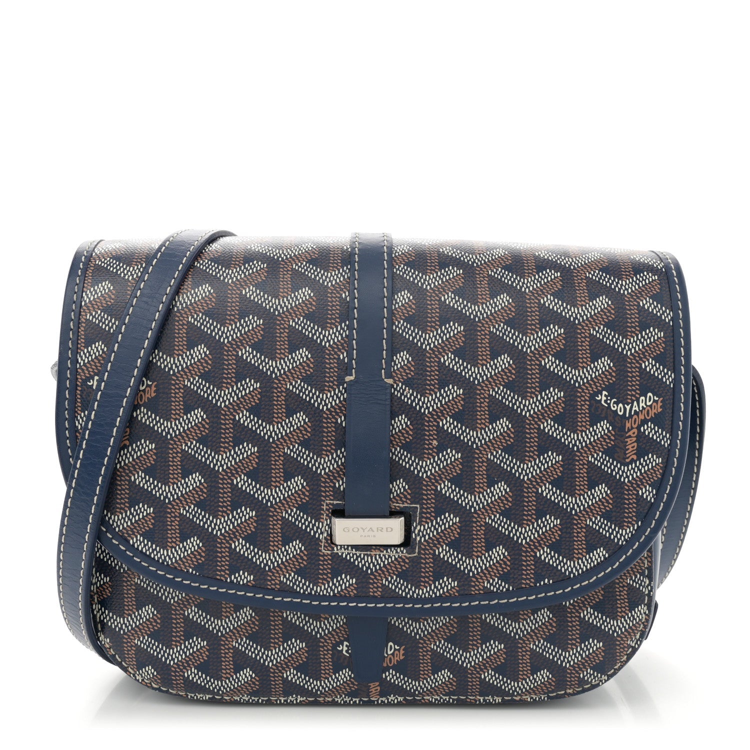 Goyardine Belvedere II PM Messenger Bag Navy