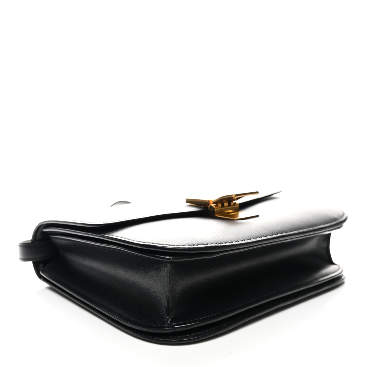 Box Calfskin Medium Classic Box Flap Bag Black