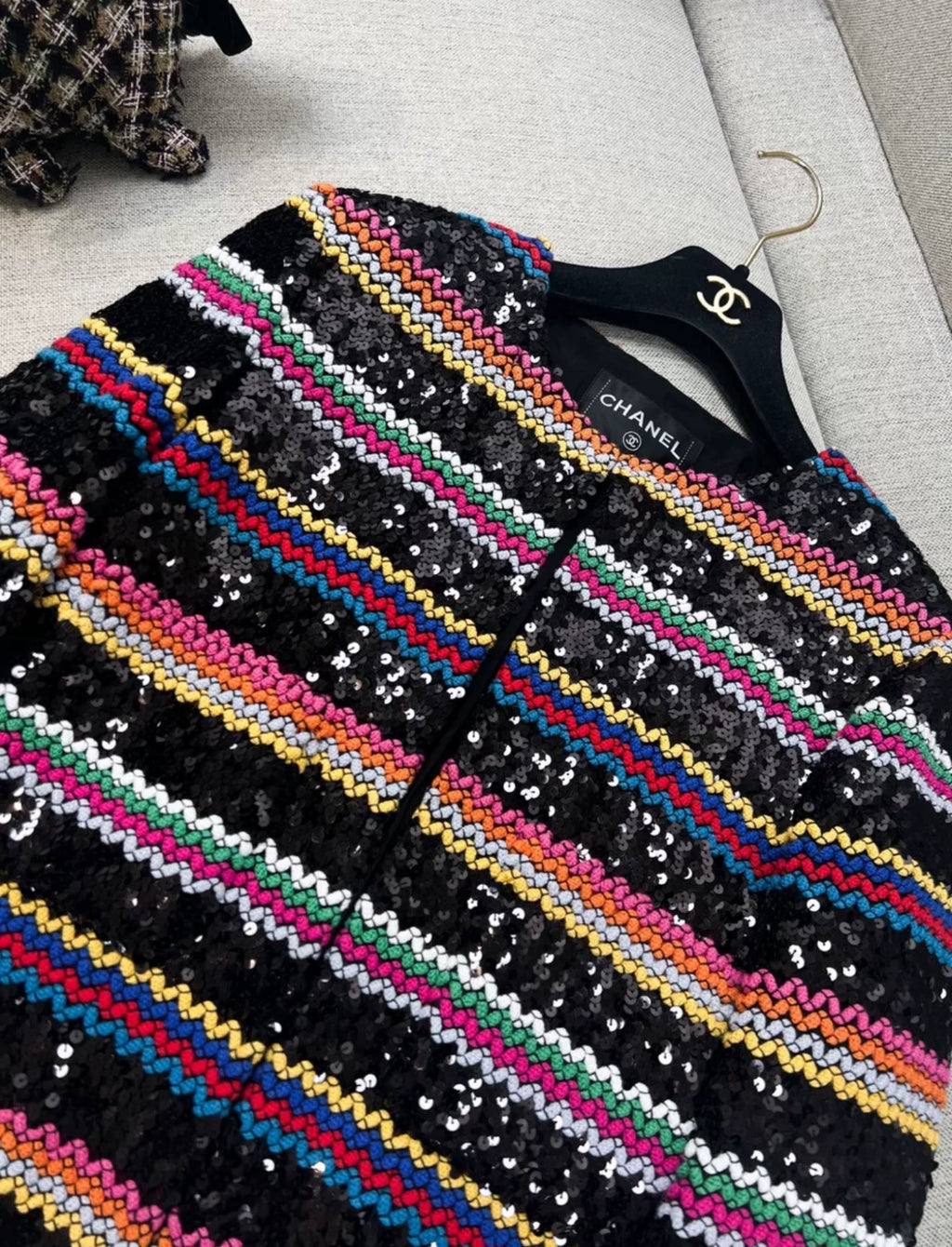 Chanel 22S Black & Multicolor Jacket