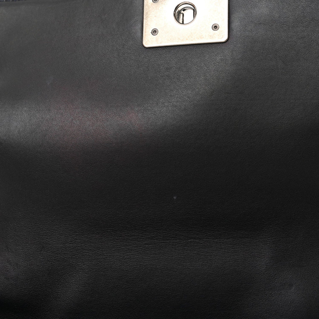 Patent Medium Boy Reverso Flap Black