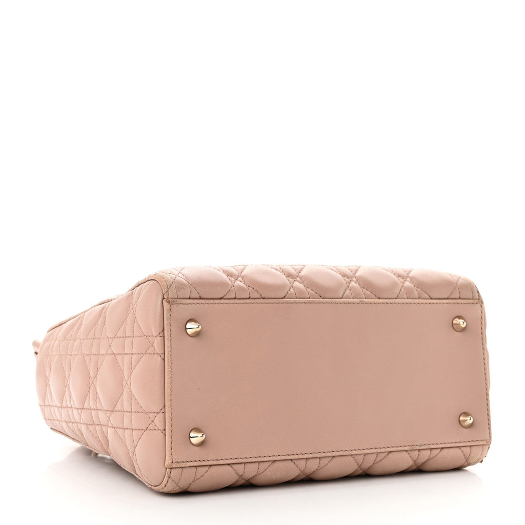 Lambskin Cannage Medium Lady Dior Light Pink