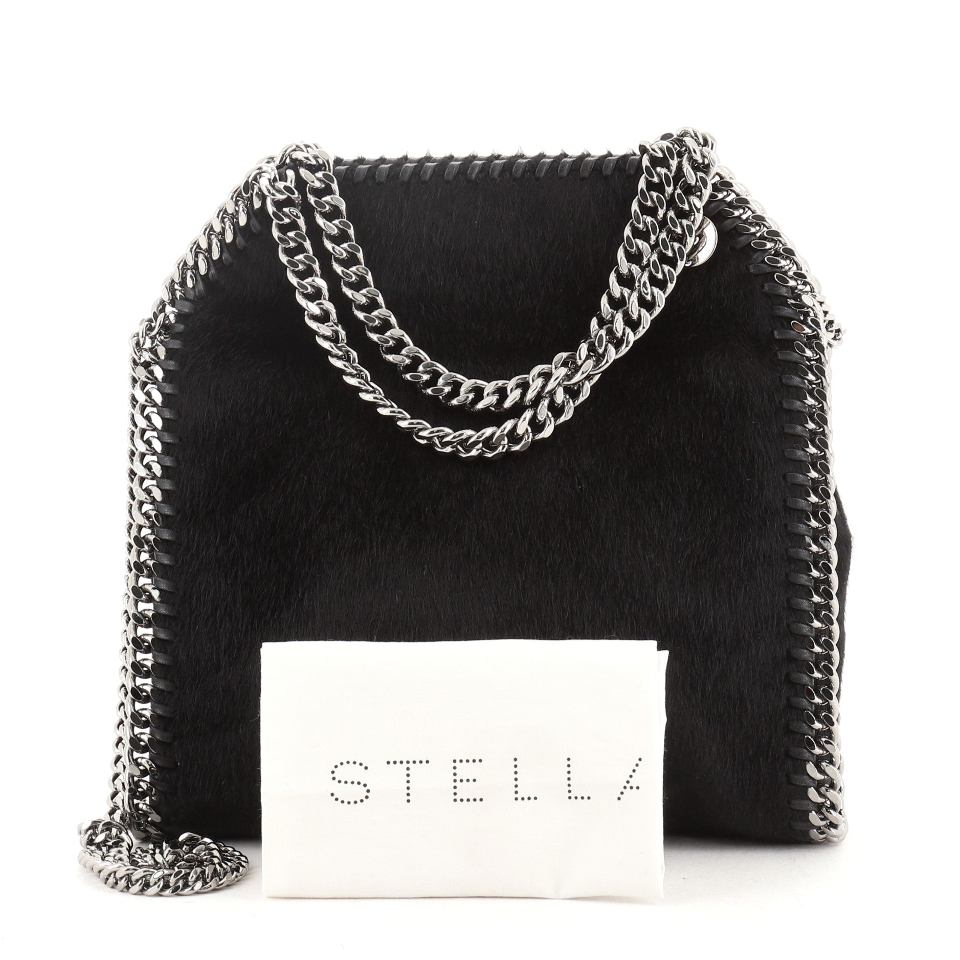Falabella Fold Over Crossbody Bag Faux Fur Mini