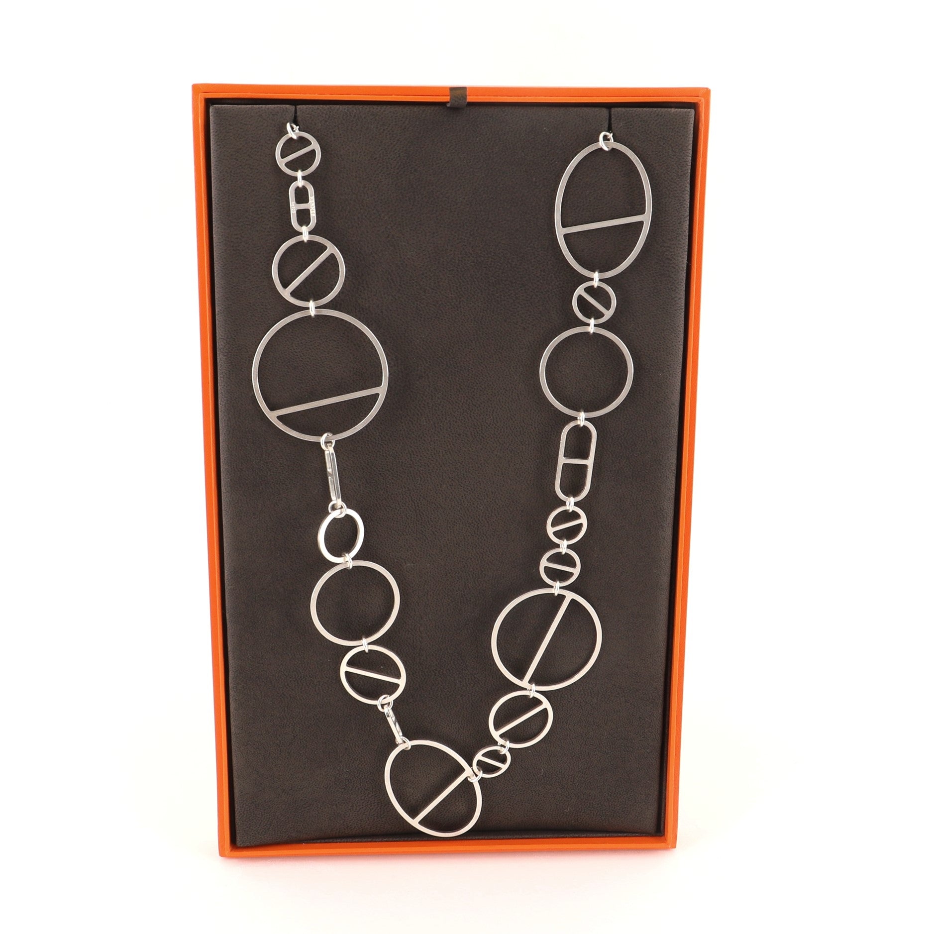 Azur Long Chain Necklace Sterling Silver