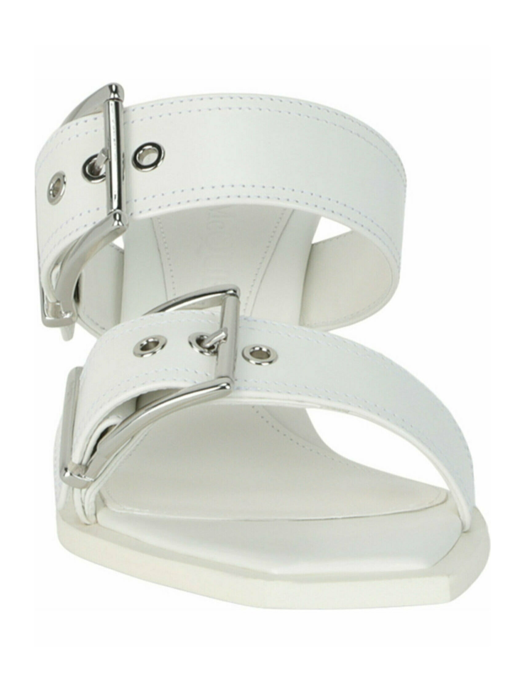 Double Buckle Punk Mules