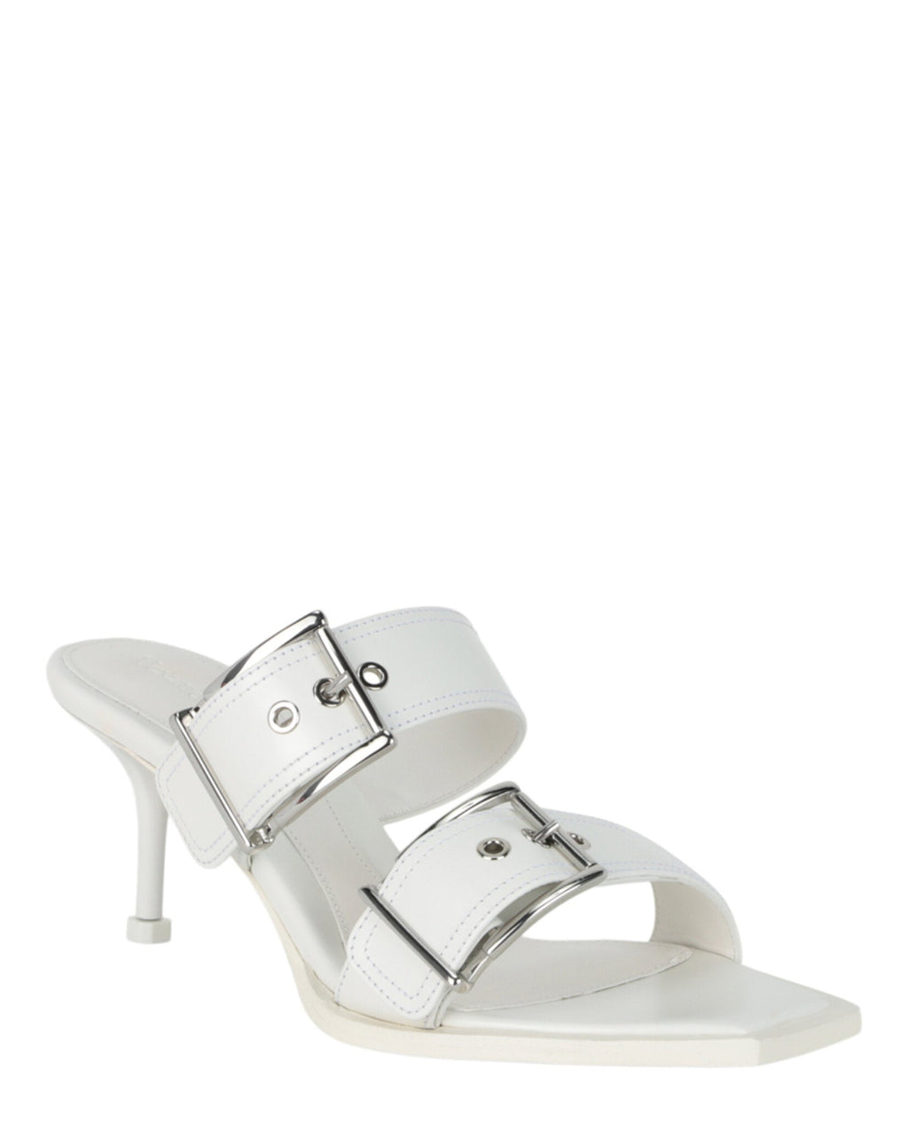 Double Buckle Punk Mules