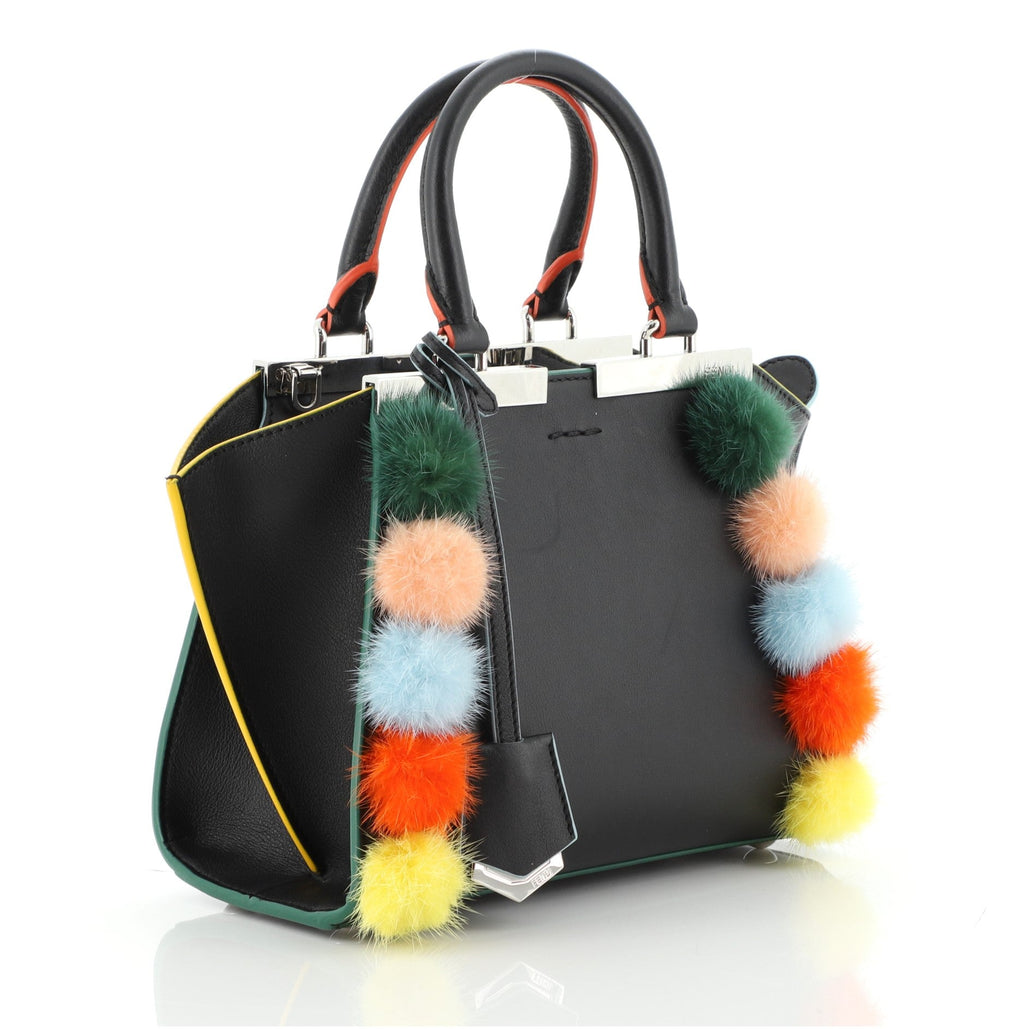 3Jours Bag Leather with Fur Mini