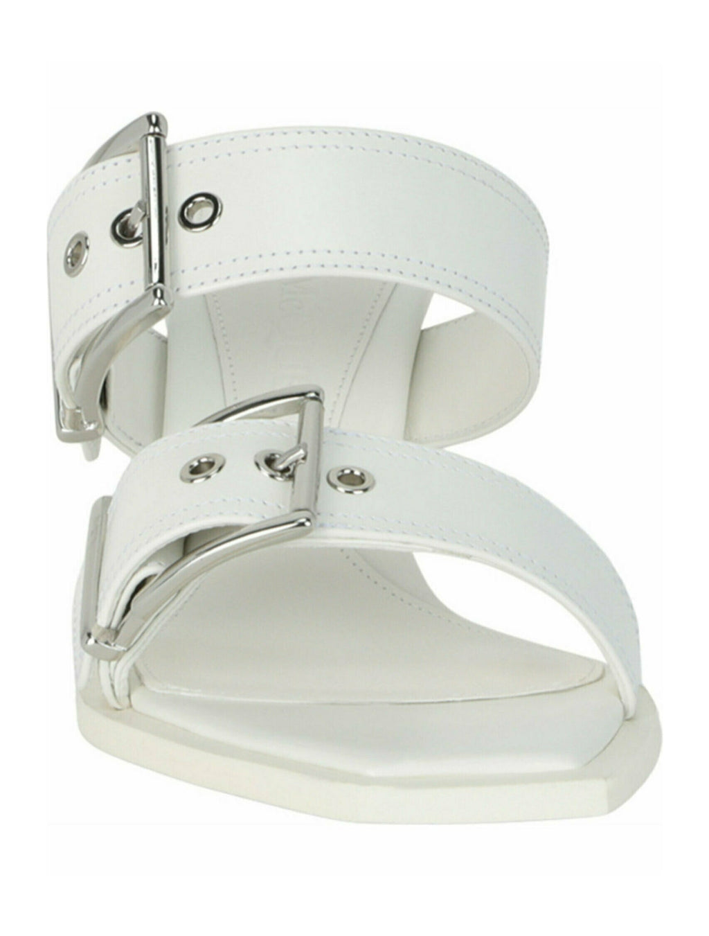 Double Buckle Punk Mules