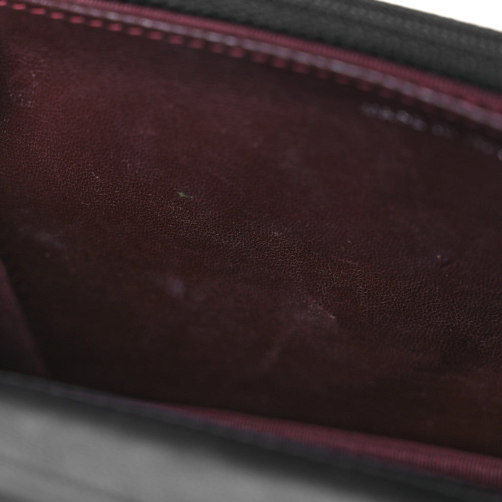 Lambskin Quilted Wallet On Chain WOC Black