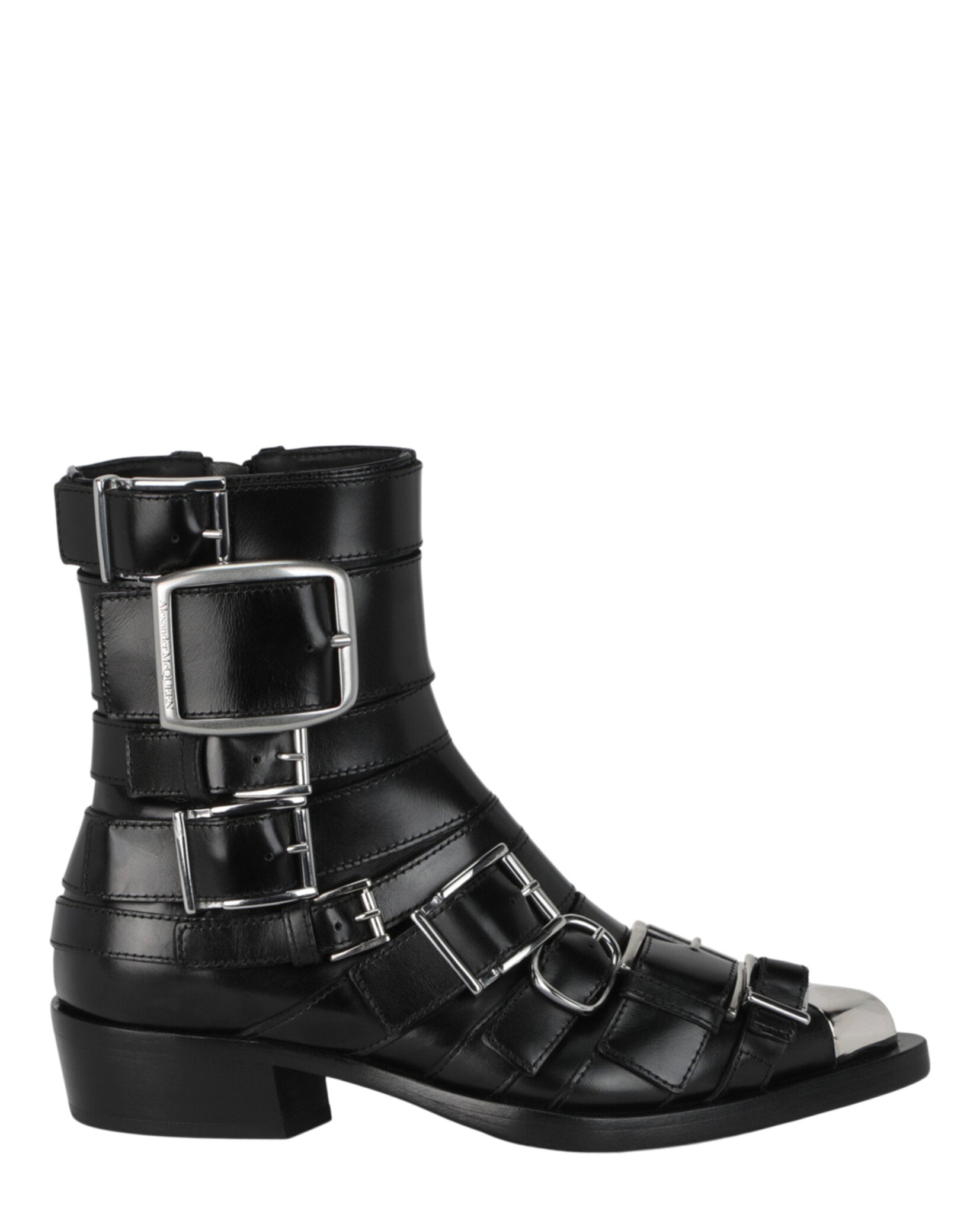 Strappy Punk Ankle Boots