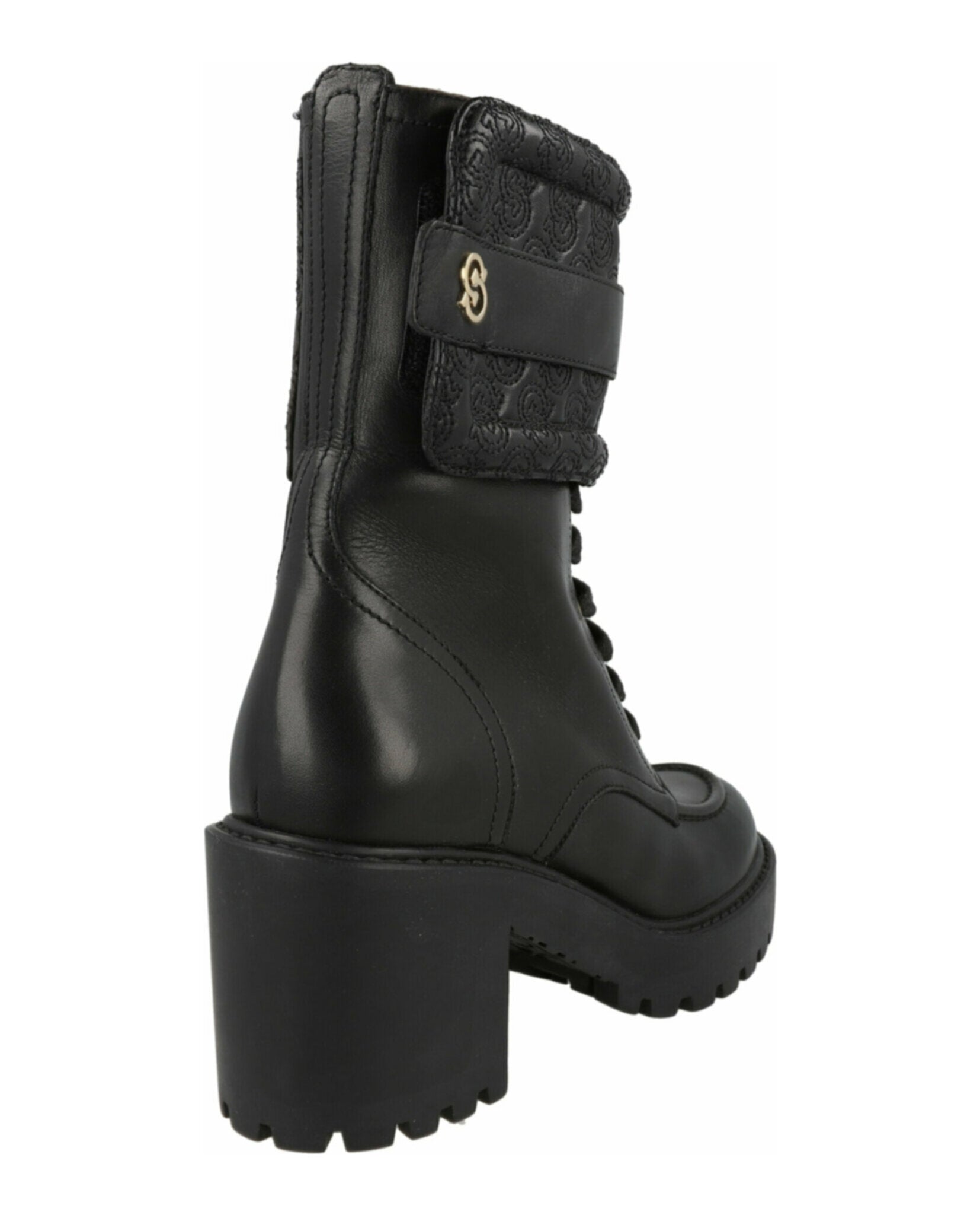 Shiraz Leather Combat Boots