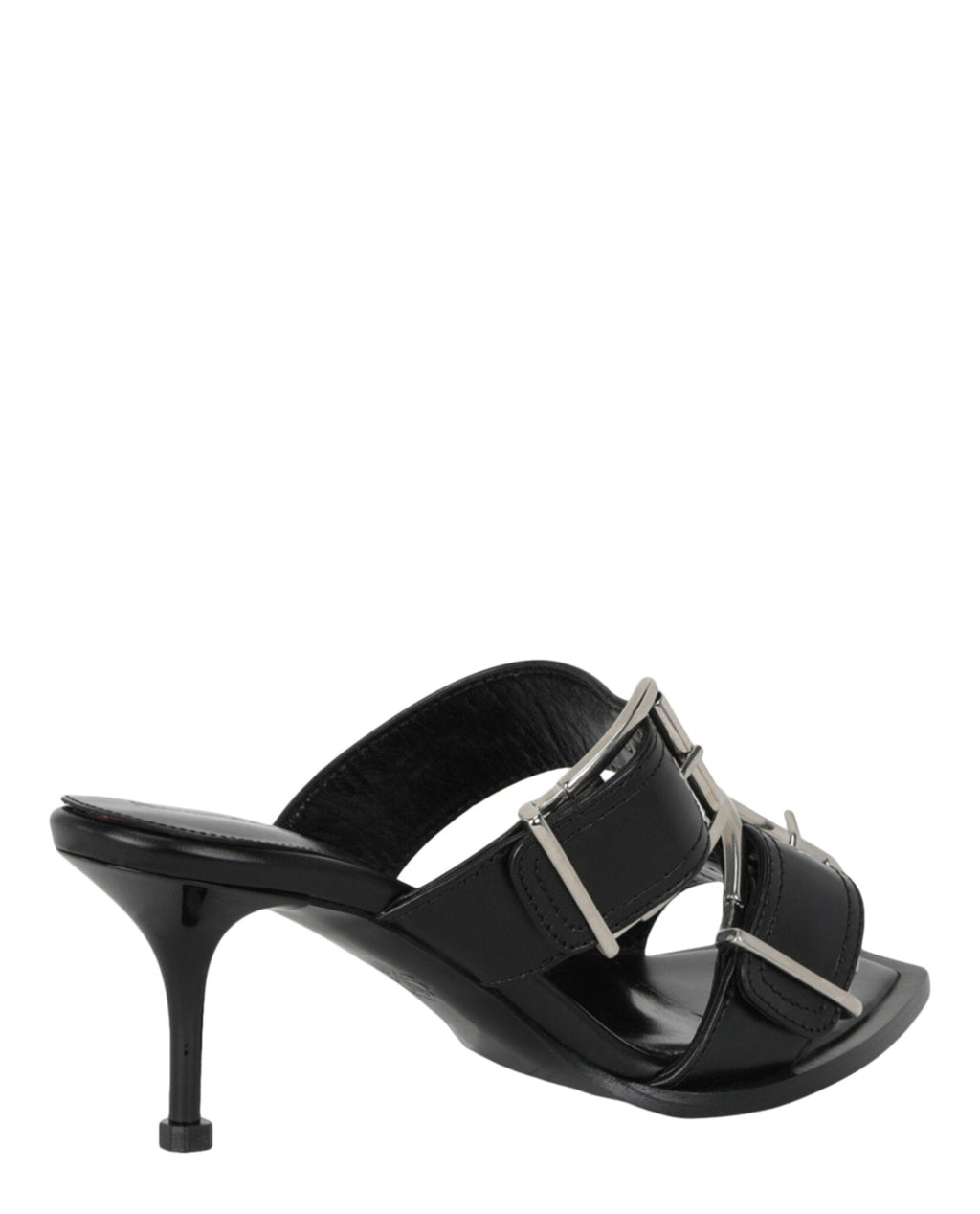 Double Buckle Punk Mules