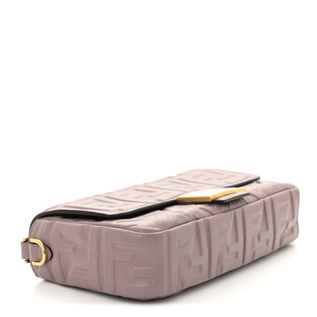 Nappa FF 1974 Embossed Baguette Mauve