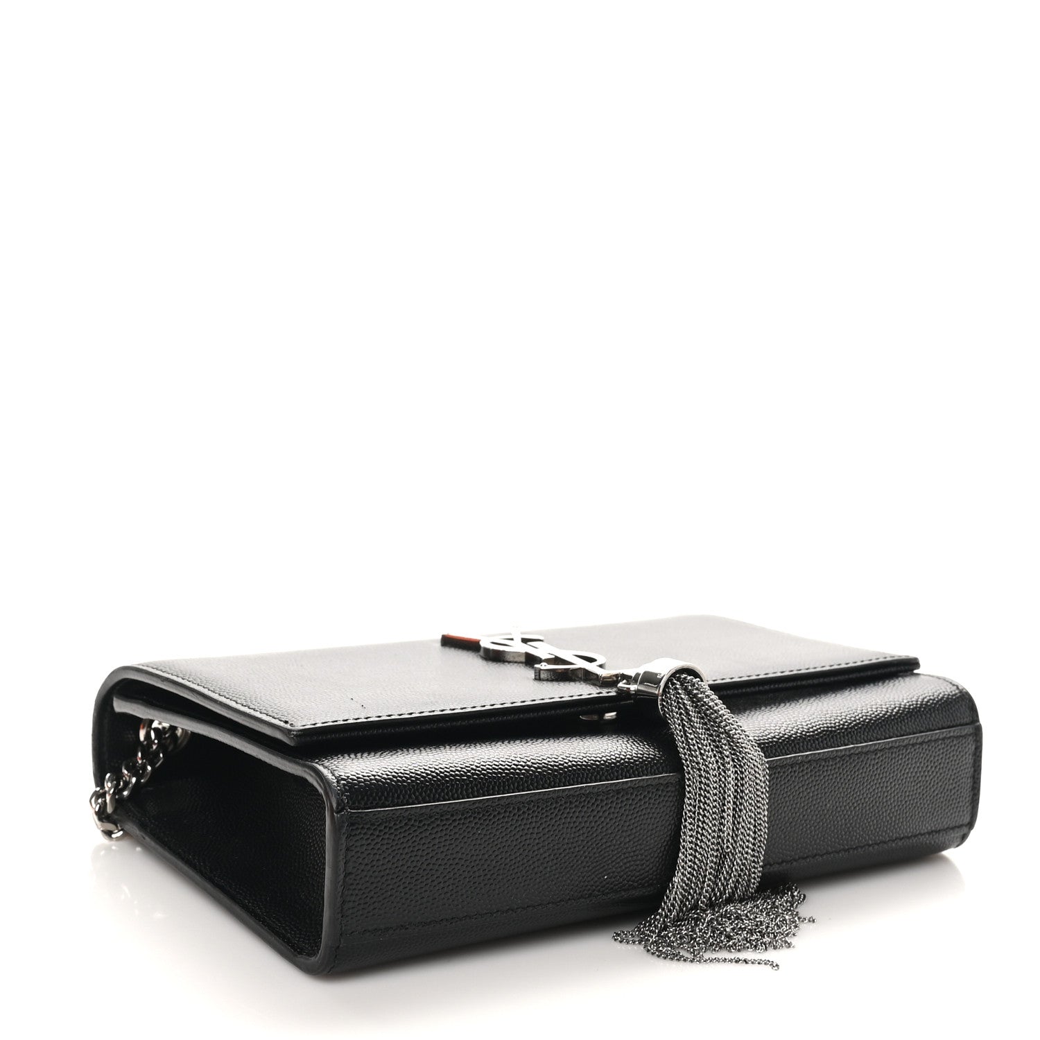 Grain De Poudre Small Classic Monogram Kate Tassel Satchel Black