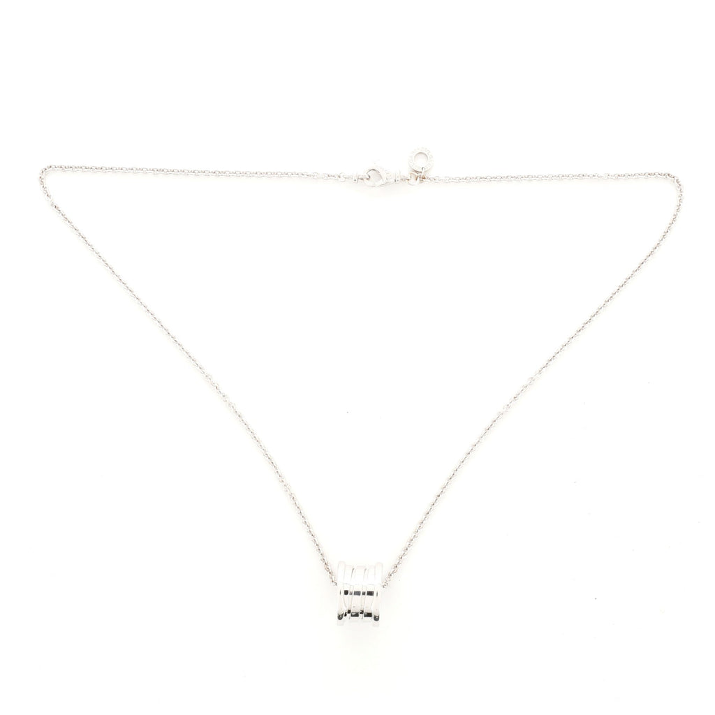 B.Zero1 Pendant Necklace 18K White Gold
