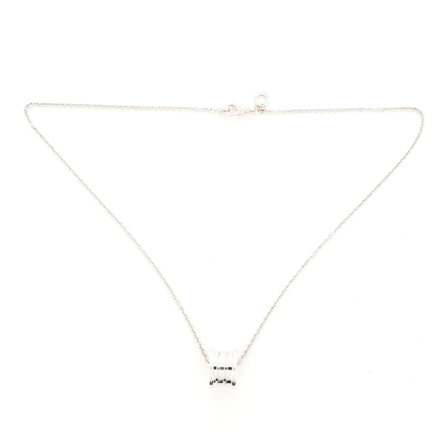B.Zero1 Pendant Necklace 18K White Gold