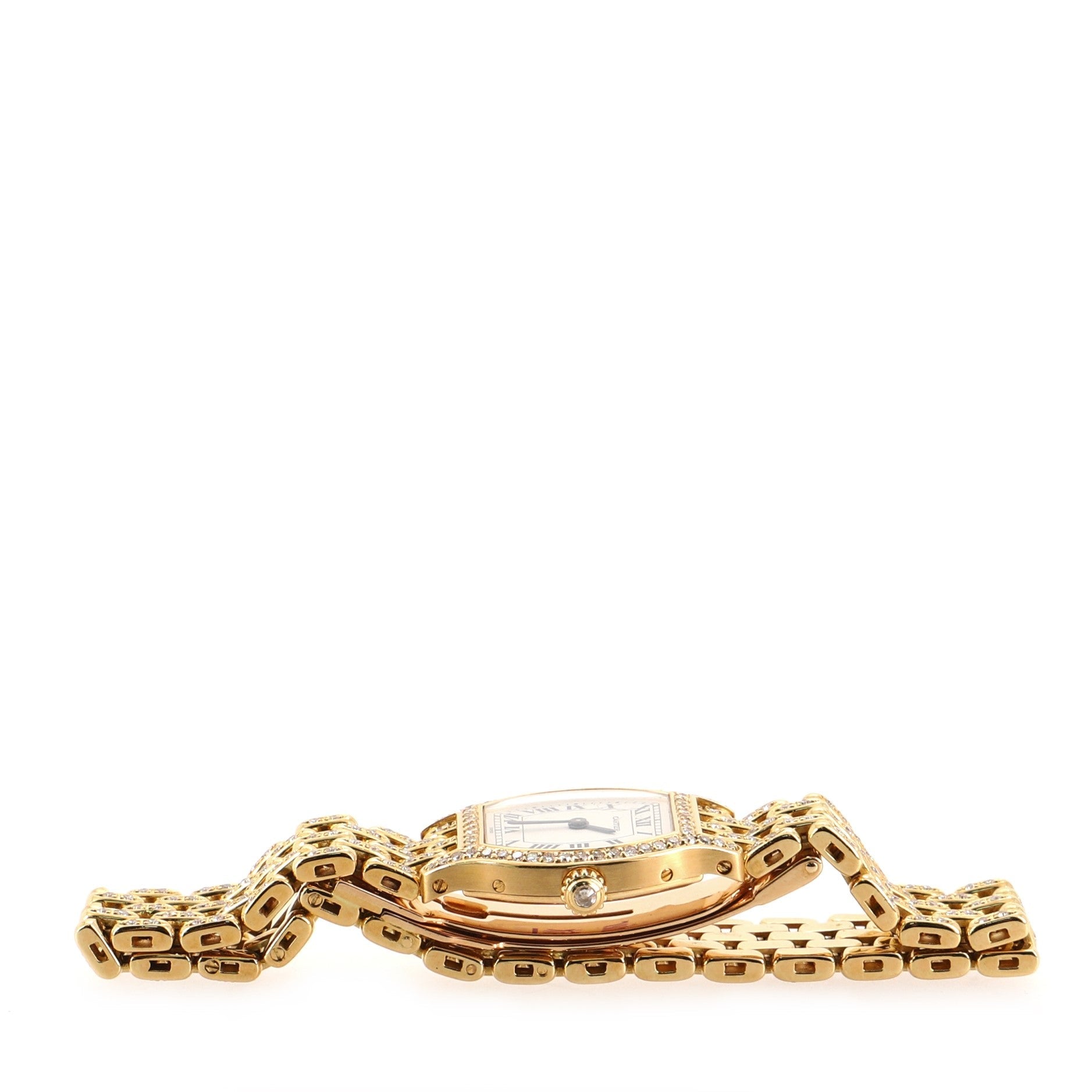 Tortue Quartz Watch Yellow Gold and Diamonds 20