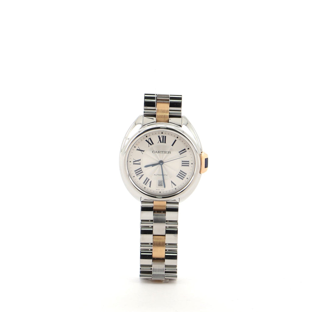 Cle de Cartier Automatic Watch Stainless Steel with Rose Gold 40
