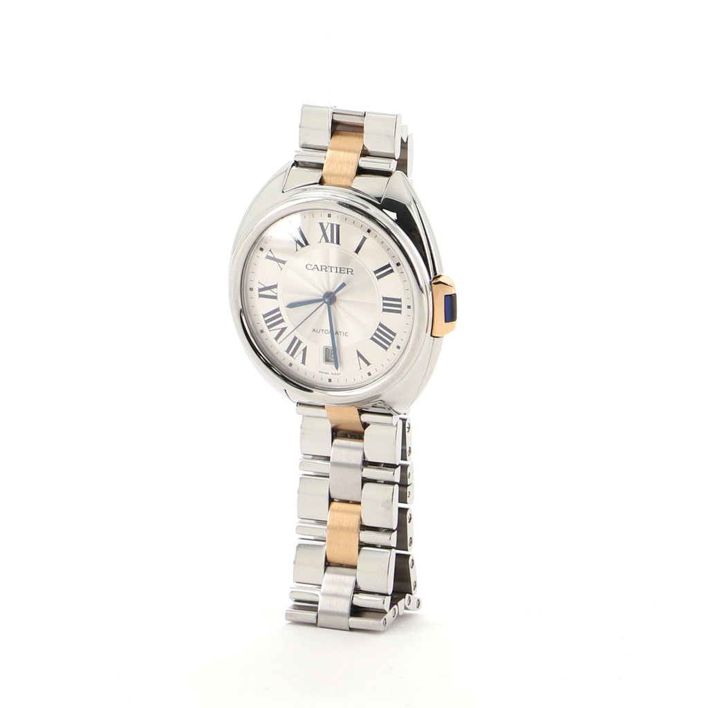Cle de Cartier Automatic Watch Stainless Steel with Rose Gold 40