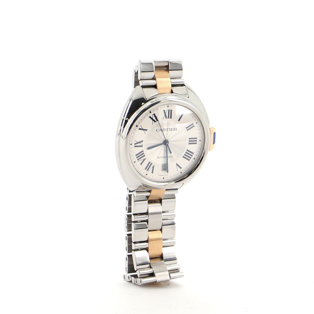 Cle de Cartier Automatic Watch Stainless Steel with Rose Gold 40