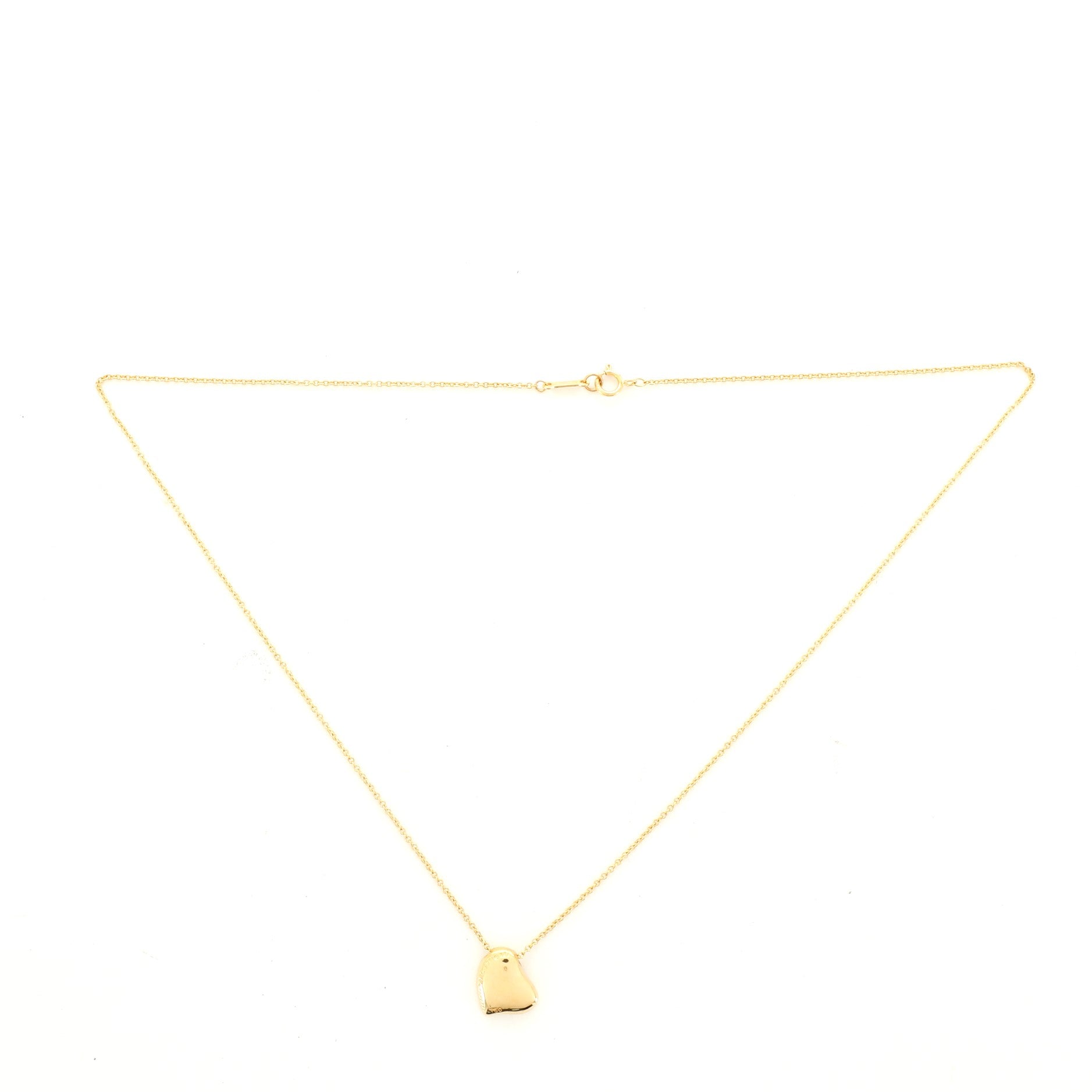 Elsa Peretti Full Heart Necklace 18K Yellow Gold