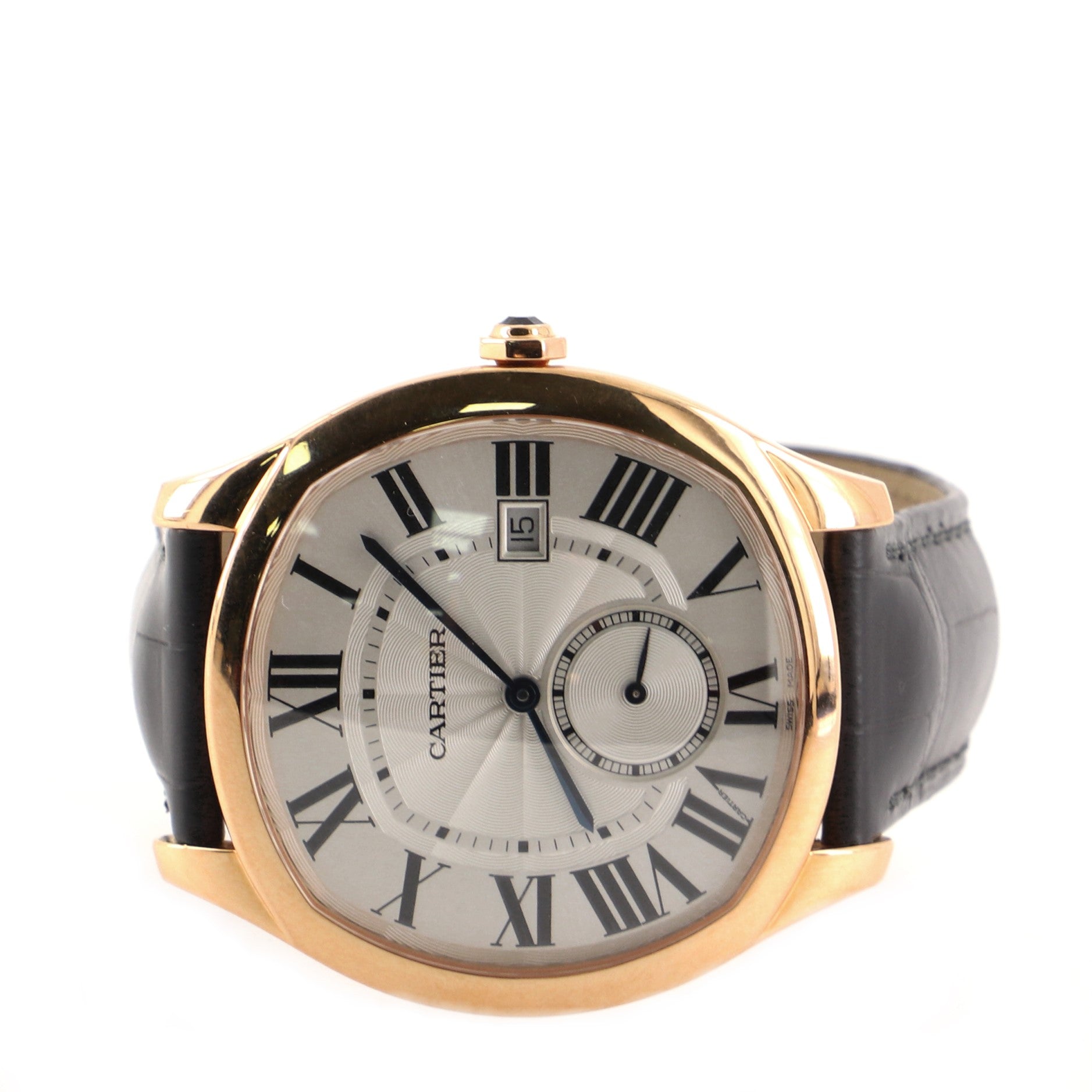 Drive de Cartier Automatic Watch Rose Gold and Alligator 41