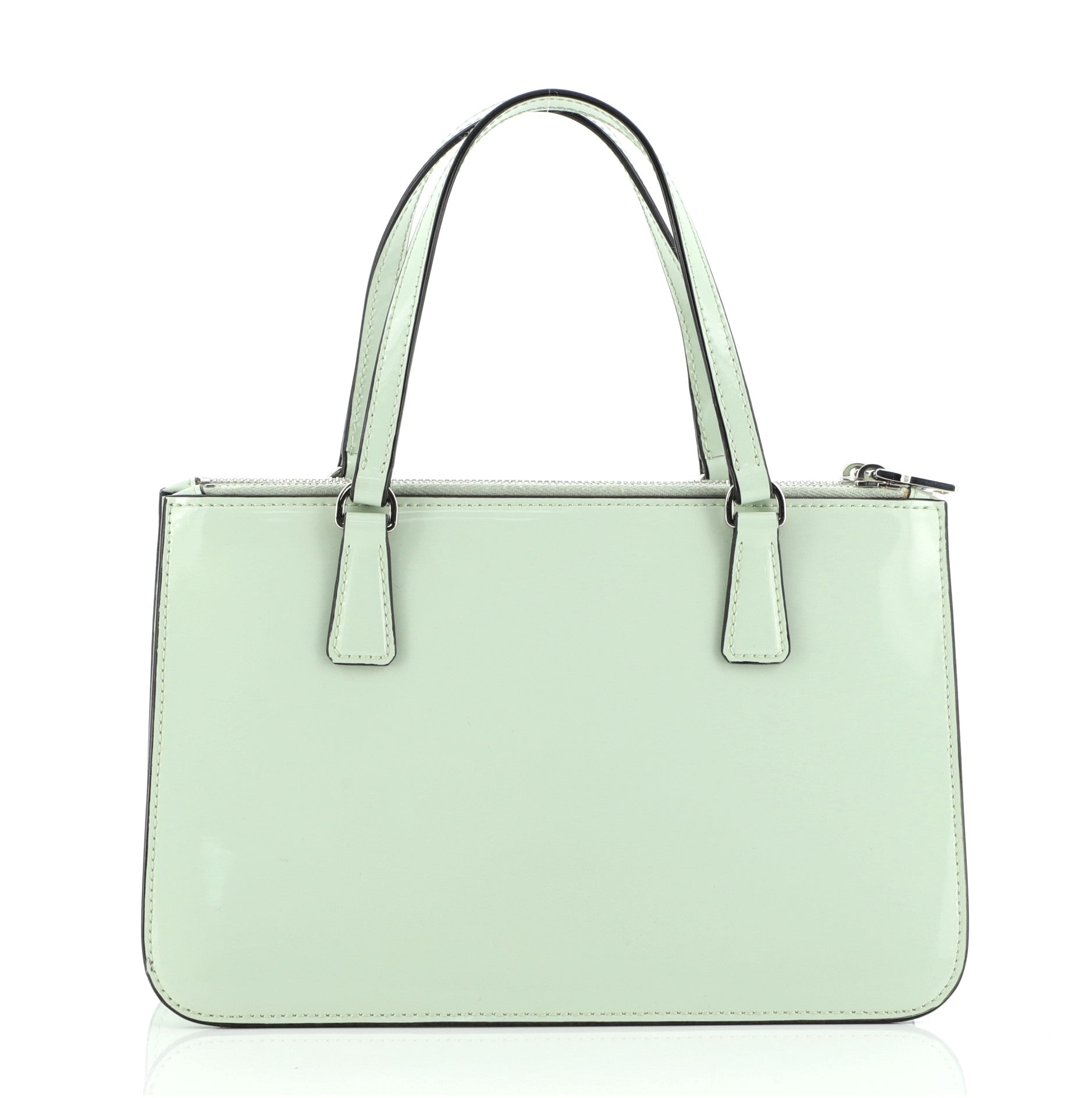 Double Zip Tote Spazzolato Leather Mini