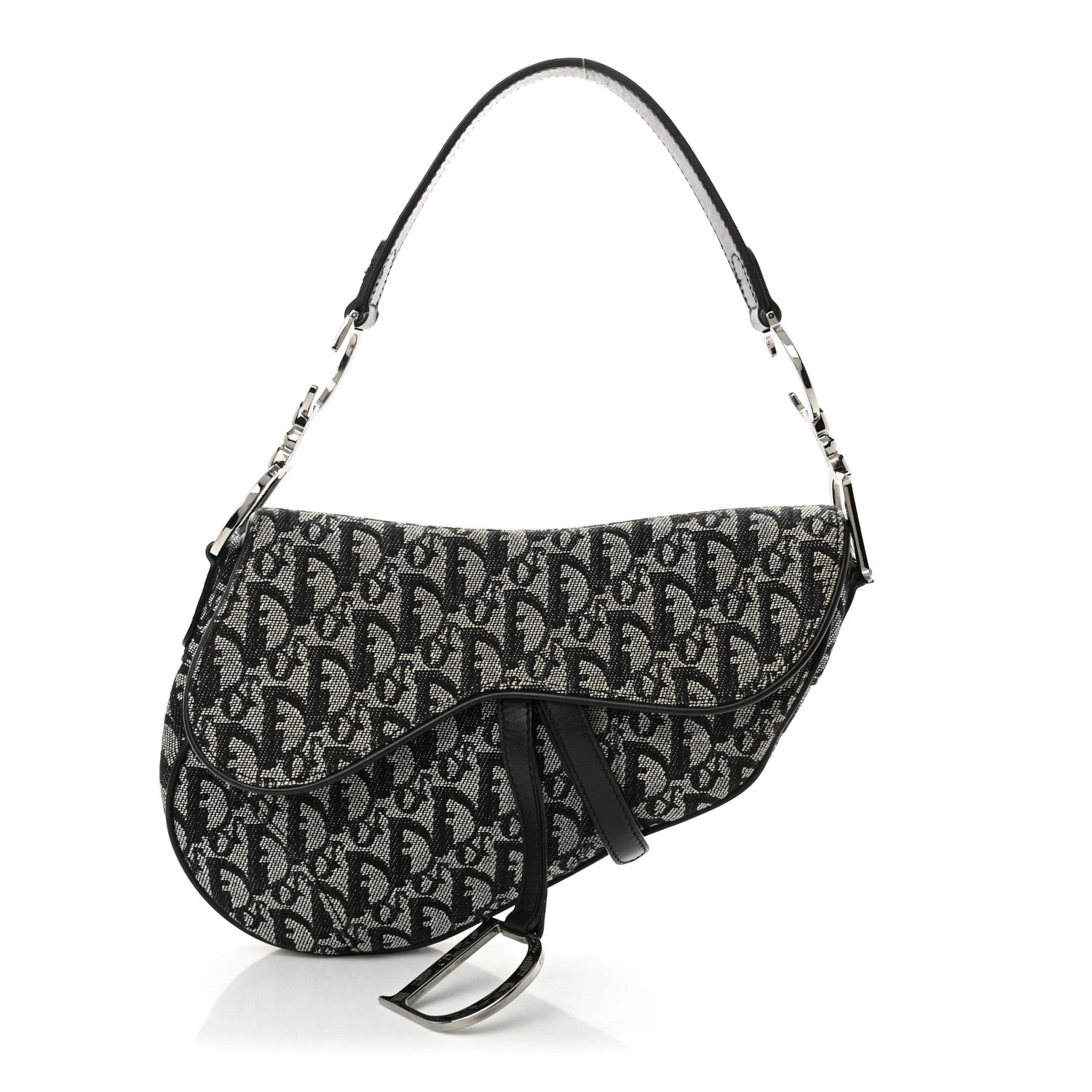 Monogram Saddle Bag Black