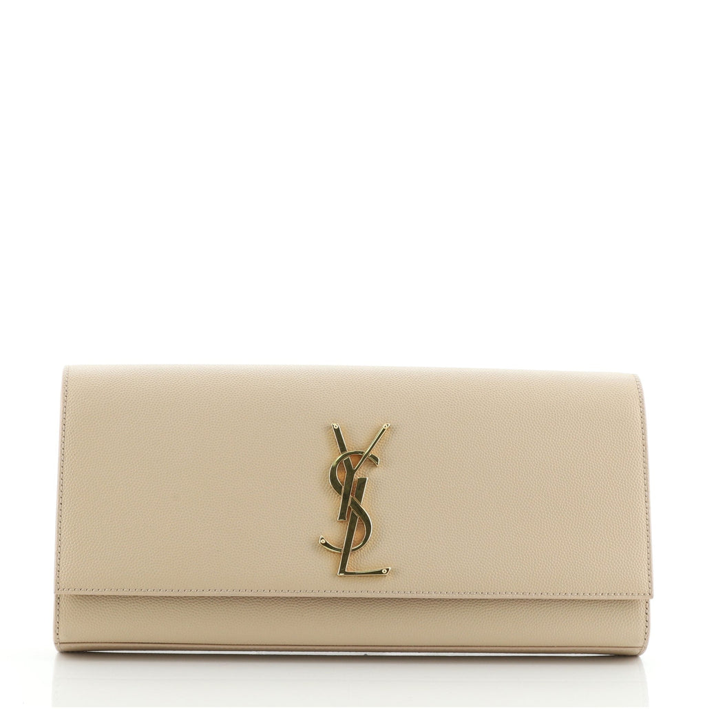Classic Monogram Clutch Leather Long