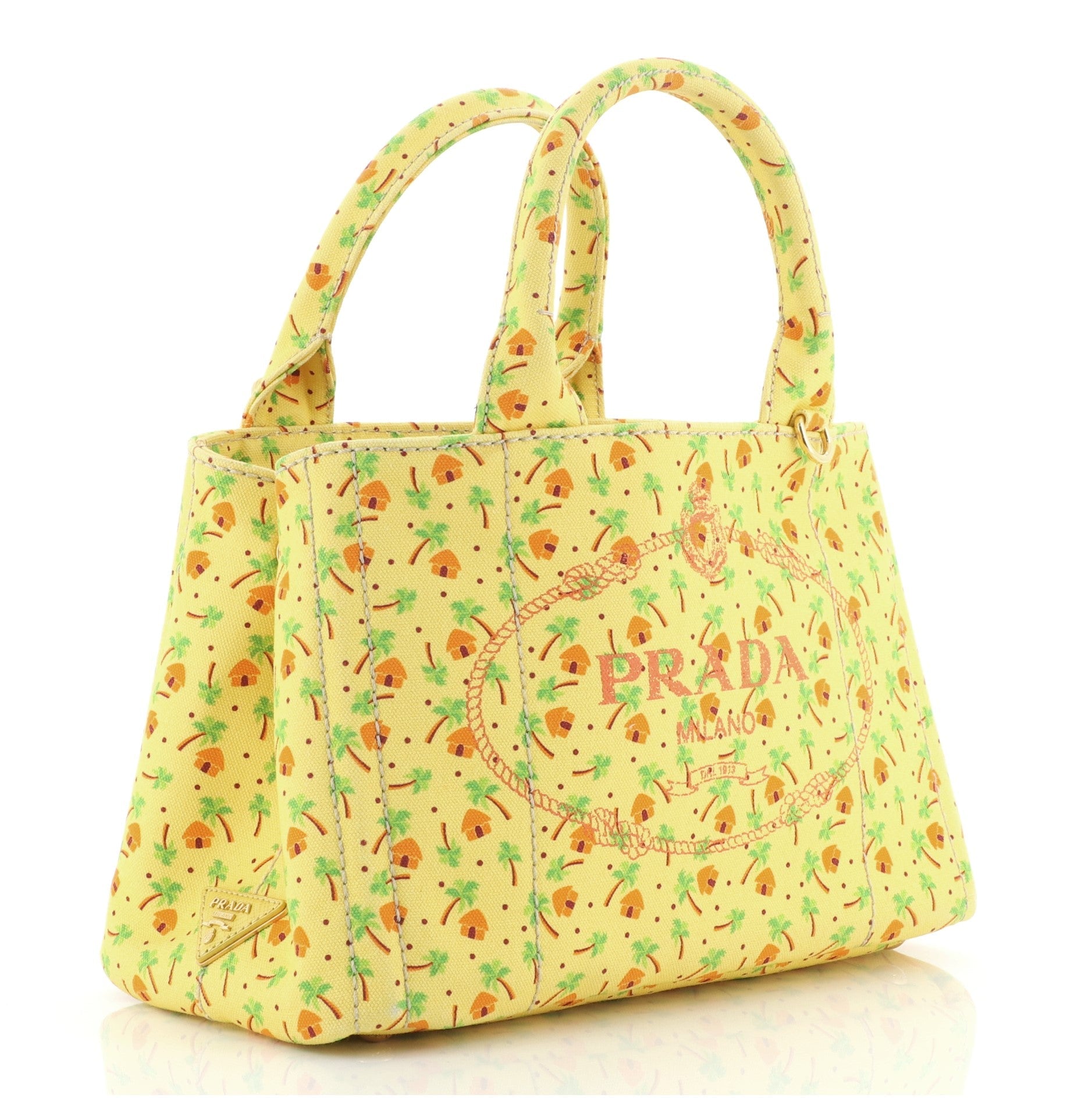 Canapa Convertible Tote Printed Canvas Mini