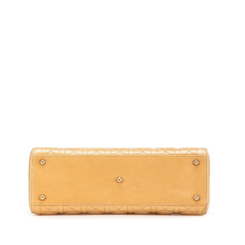 Dior Lady Dior Cannage Patent Leather 2way Bag