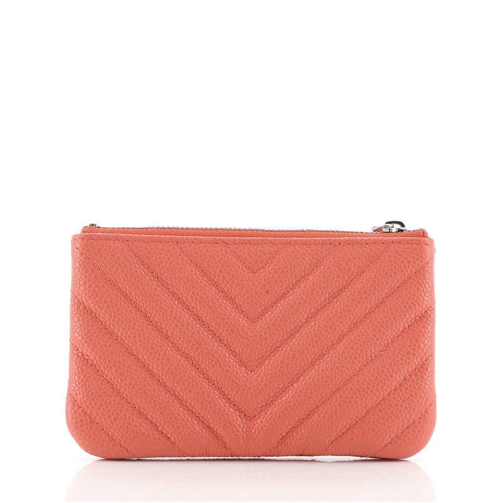 Classic O Case Pouch Chevron Caviar Mini