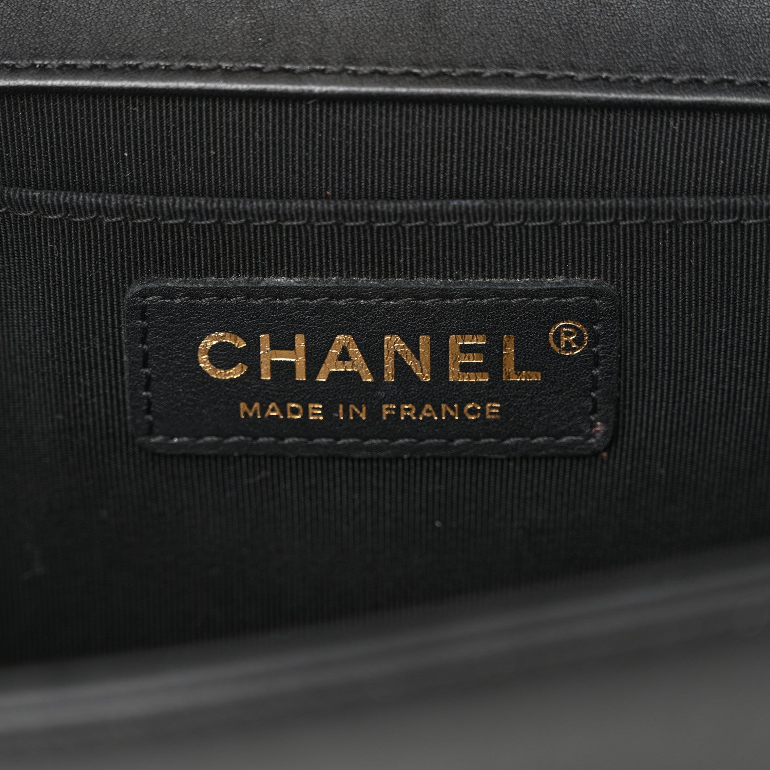 Lambskin Quilted Medium Boy Flap Black