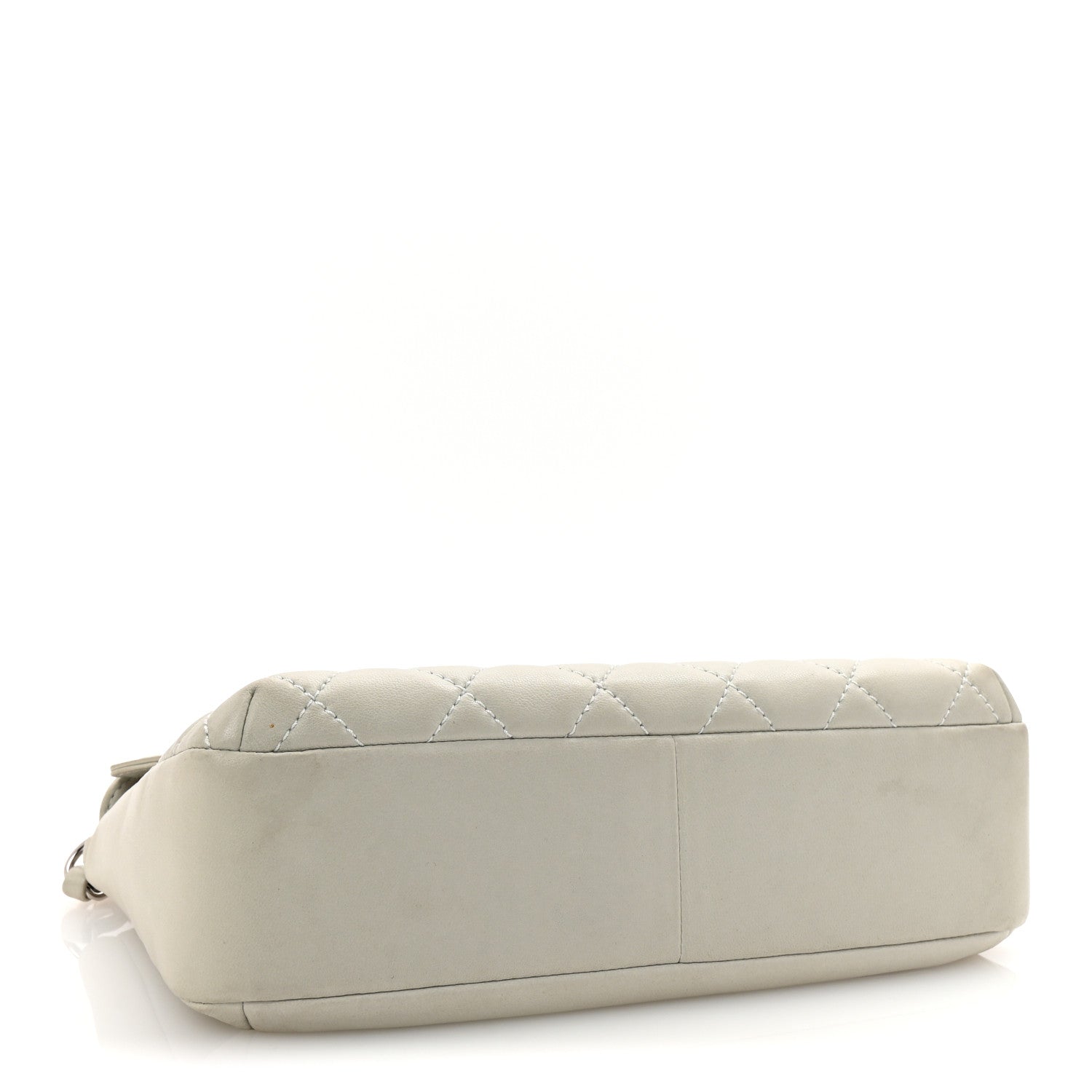 Lambskin Quilted Small Single Flap Bag Grey