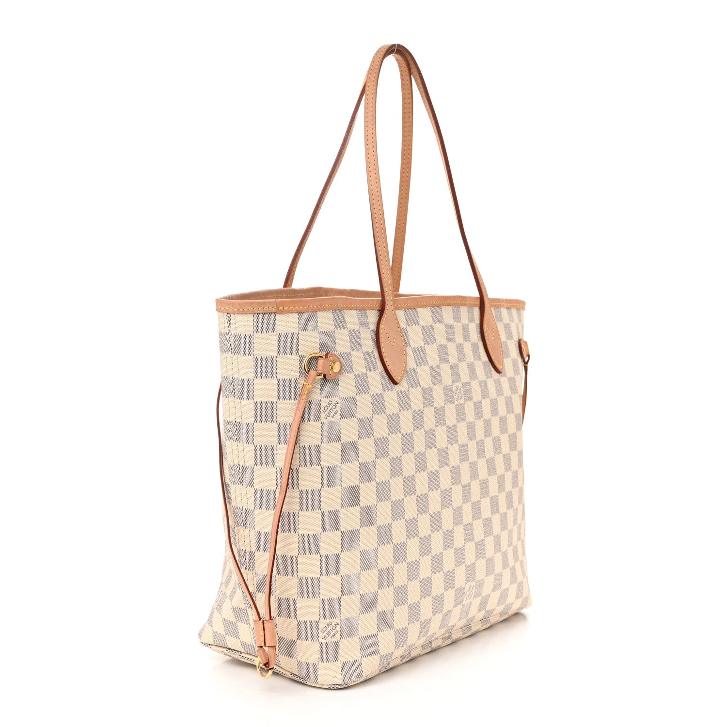 Damier Azur Neo Neverfull MM Rose Ballerine