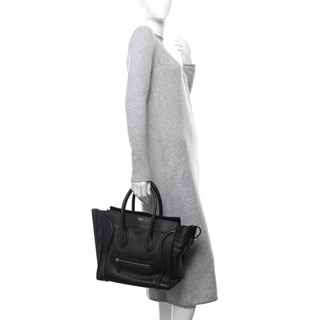 Smooth Calfskin Mini Luggage Black