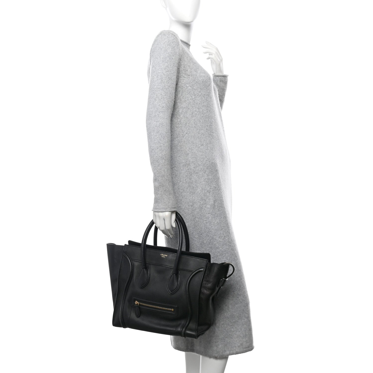 Smooth Calfskin Mini Luggage Black