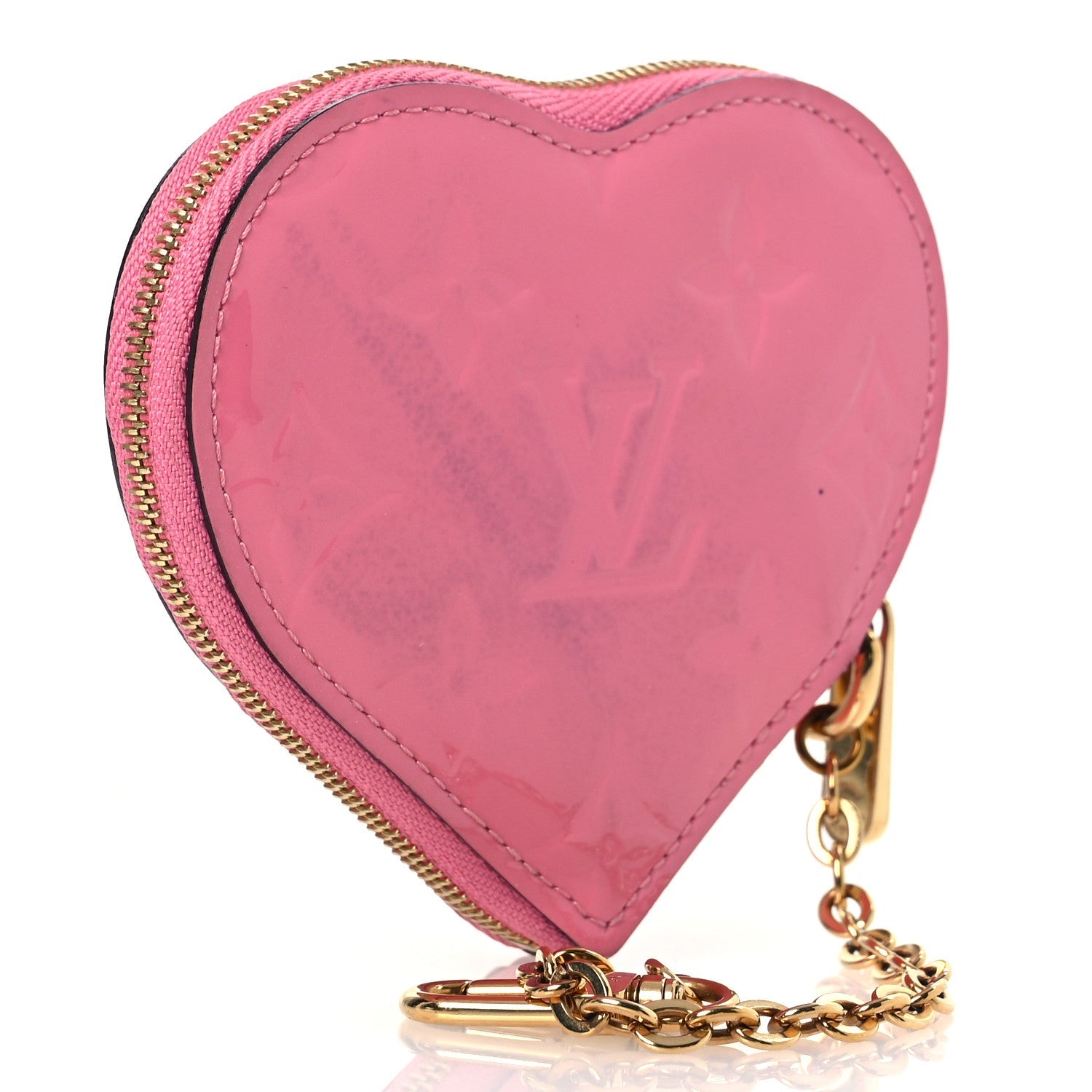 Vernis Flower Heart Coin Purse Light Pink