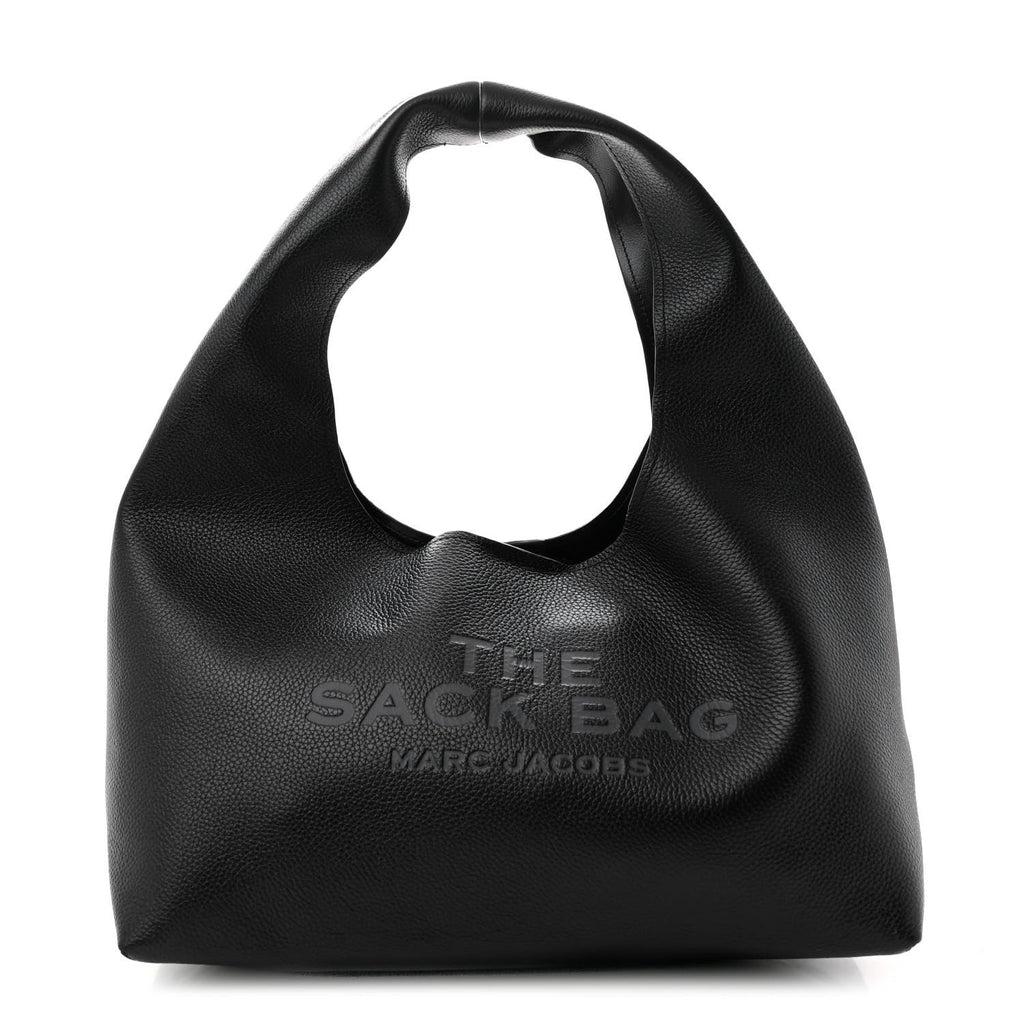 Grained Calfskin Medium The Sack Bag Black