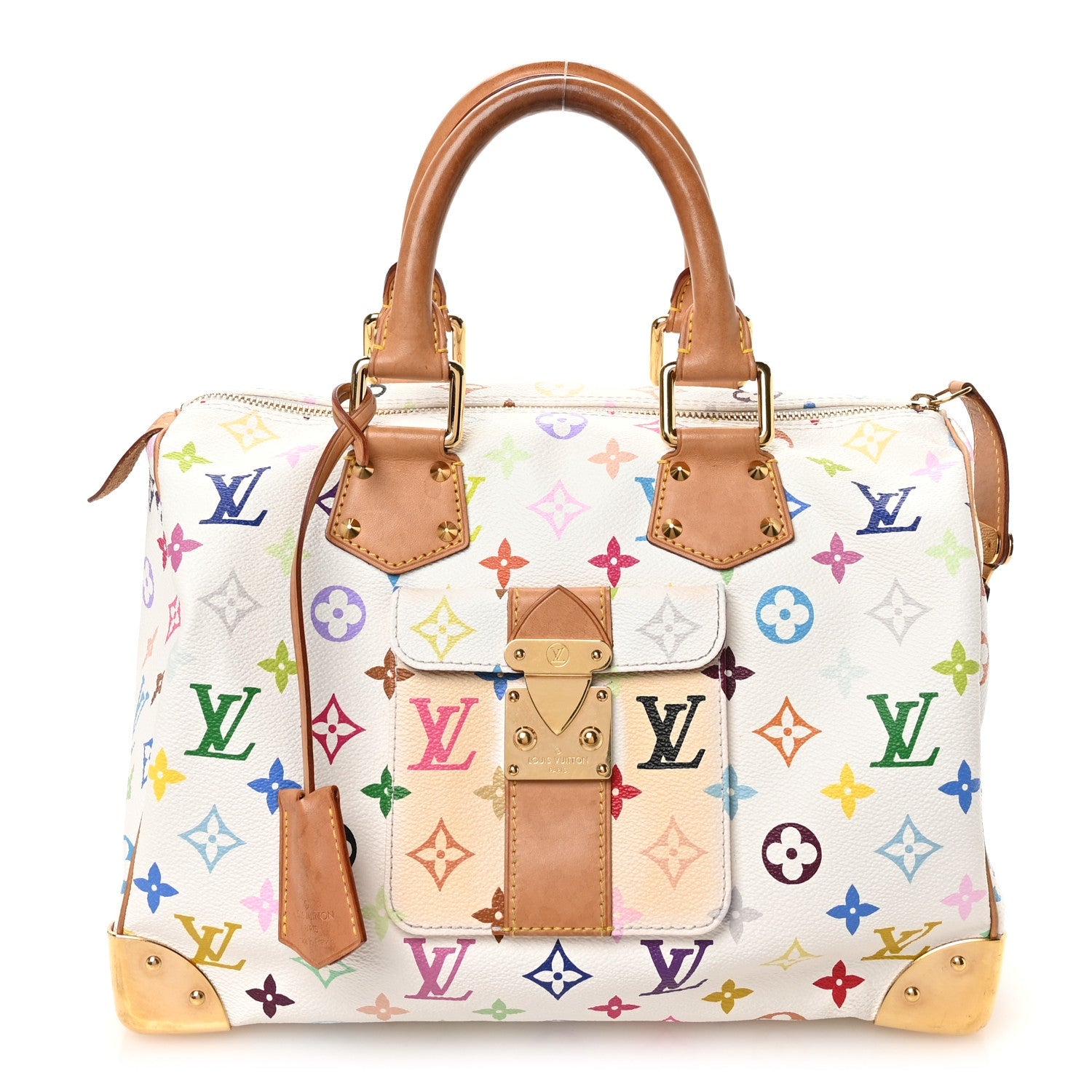 Monogram Multicolor Speedy 30 White