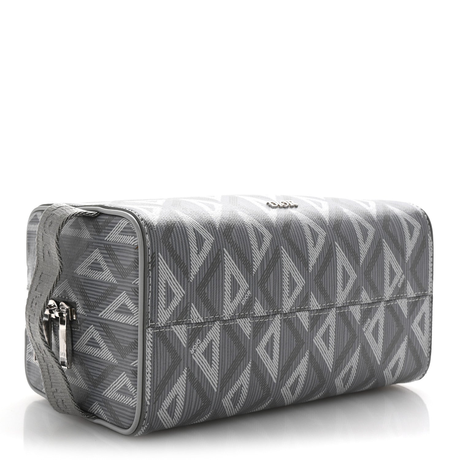 Coated Canvas CD Diamond Lingot Manity Toiletry Pouch Grey