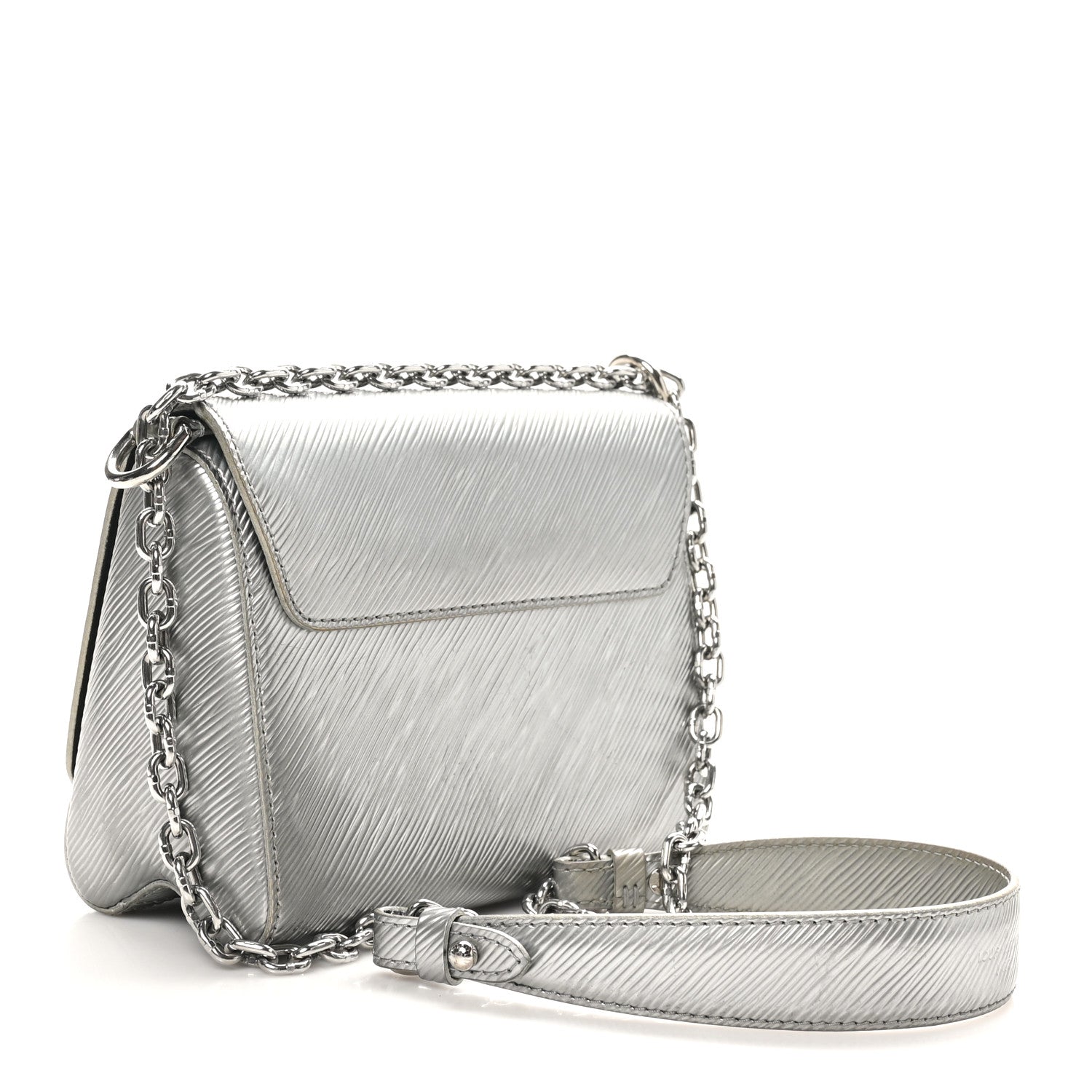 Epi Twist Shoulder Bag PM Argent