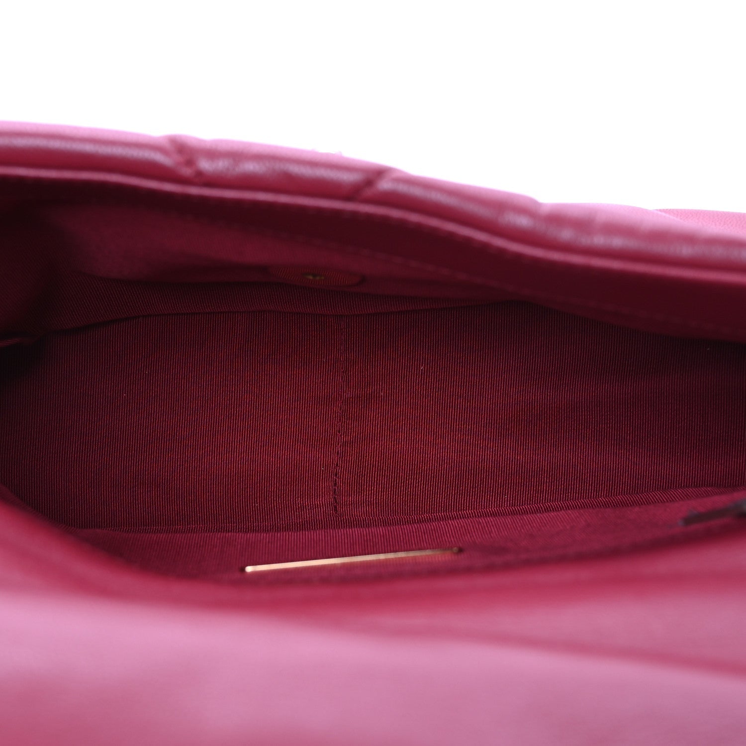 Goatskin Quilted Medium Chanel 19 Flap Red